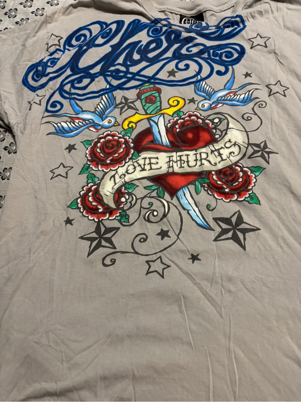 Cher “love hurts” vintage band Tee Y2K design